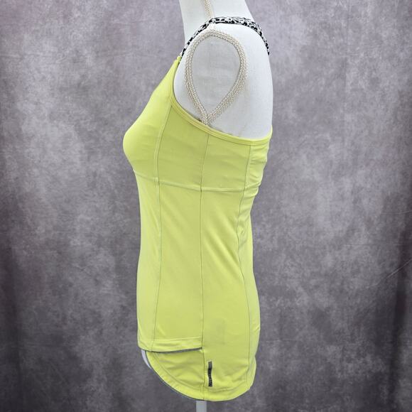 Mondetta Green Racerback Print Sports Activewear Support Bra Tank Top Small - Picture 3 of 5